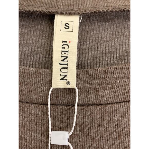 Brown High Low Tunic Dress Womens S Igenjun NWT - Picture 8 of 10